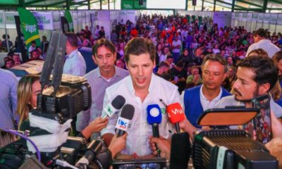 Daniel Vilela concede entrevista na abertura do Goiás Social em Anápolis
